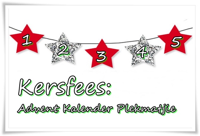 advent kalender plekmatjie - groot