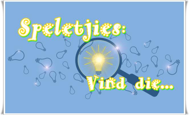 Speletjies - vind die 1