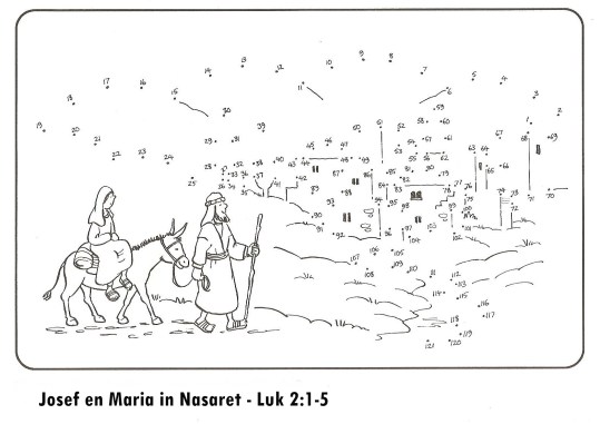 Josef en Maria reis in Nasaret
