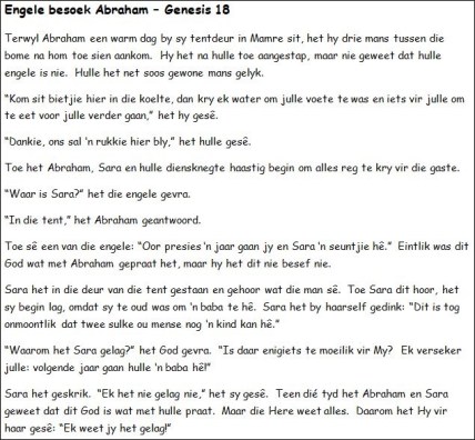 9a. Engele besoek Abraham